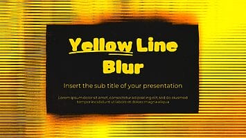 Yellow Line Blur Free Google Slides Themes PowerPoint Templates