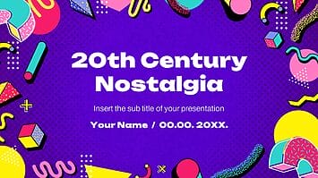 20th Century Nostalgia Google Slides Theme PowerPoint Template