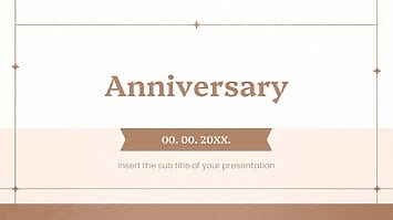 Anniversary Free Presentation Template - Google Slide PowerPoint