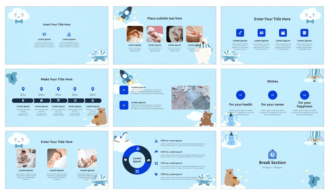 Baby Shower Google Slides Themes PowerPoint Templates