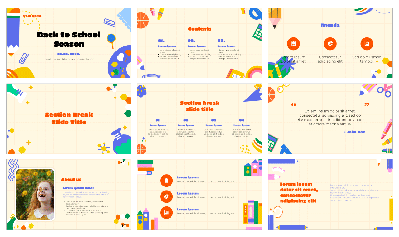 Back to School Season Google Slides Themes PowerPoint Templates