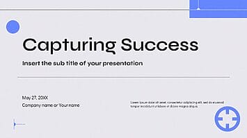 Capturing Success Presentation Templates - Google Slides & PPT
