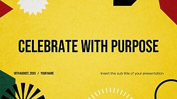Celebrate with Purpose Google Slide Theme PowerPoint Template