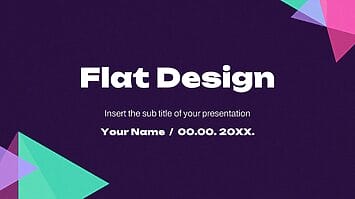 Flat Design Free Presentation Templates - Google Slides and PPT