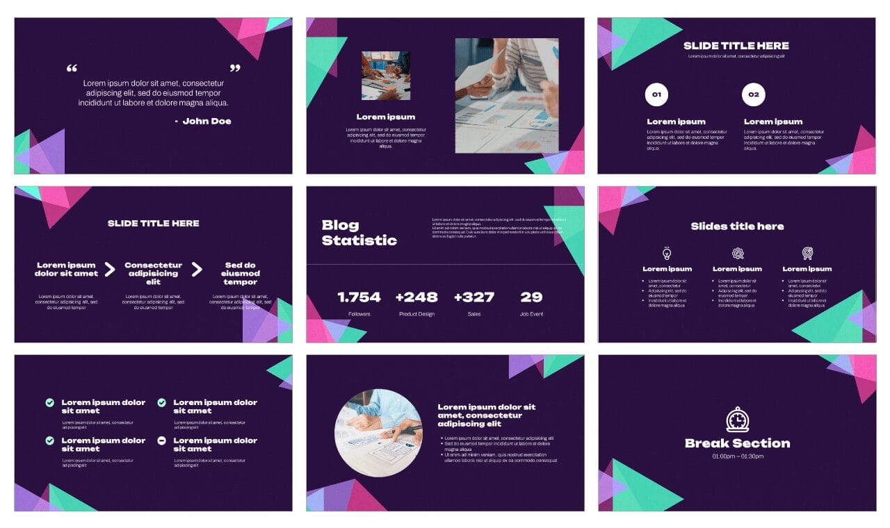 Flat Free Google Slides Themes PowerPoint Templates