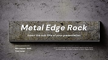 Metal Edge Rock Free Google Slides Theme PowerPoint Template