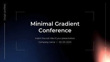 Minimal Gradient Conference Google Slide PowerPoint Templates