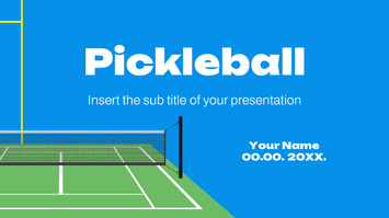 Pickleball Free Presentation Templates - Google Slides PowerPoint
