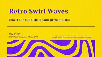 Retro Swirl Waves Google Slides Themes PowerPoint Templates