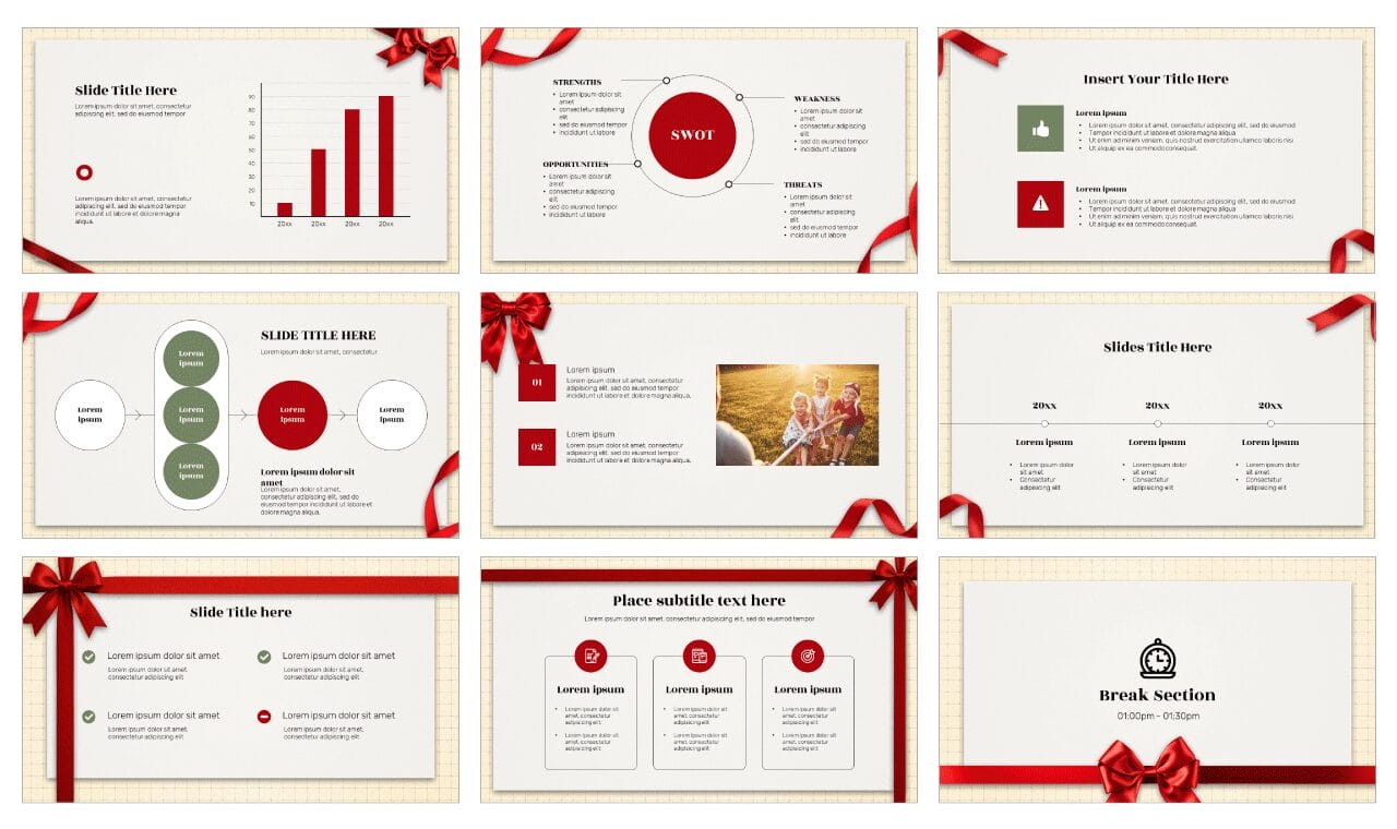 Ribbon Free Google Slides Themes PowerPoint Templates
