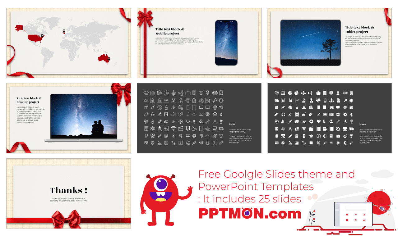 Ribbon Google Slides Themes PowerPoint Templates