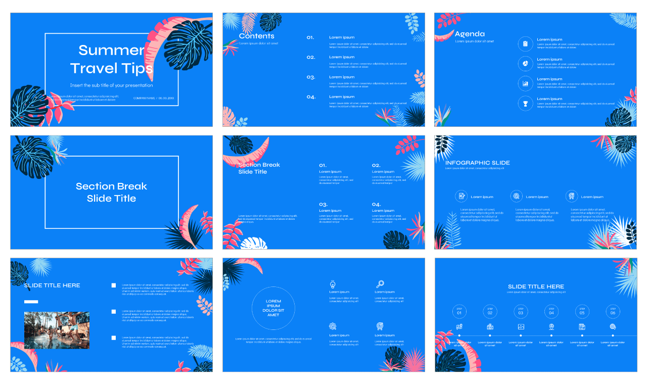 Summer Travel Tips Google Slides Themes PowerPoint Templates