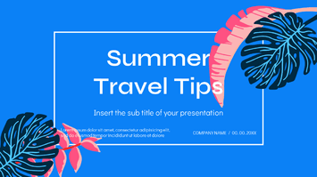 Summer Travel Tips Google Slides Themes PowerPoint Templates