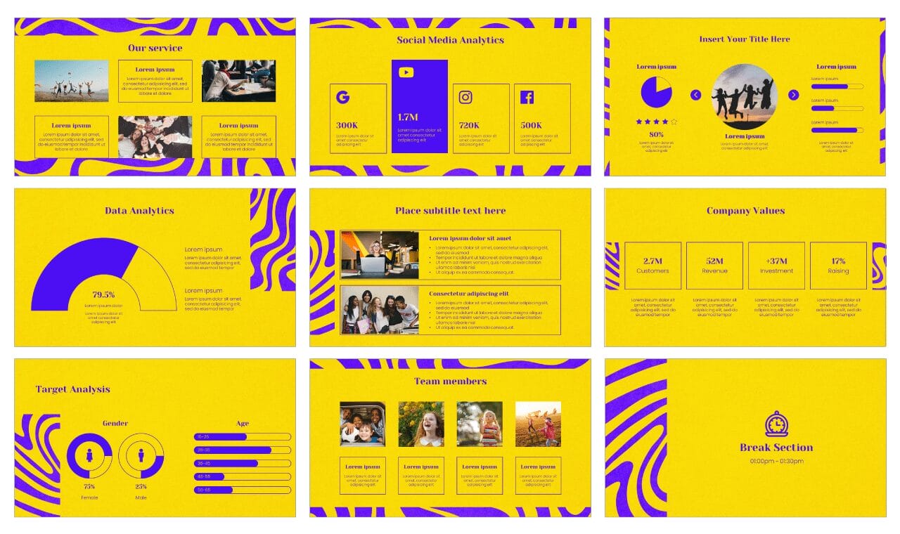 Swirl Waves Free Google Slides Themes PowerPoint Templates
