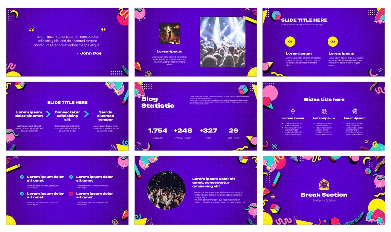 Y2K Nostalgia Free Google Slides Themes PowerPoint Templates