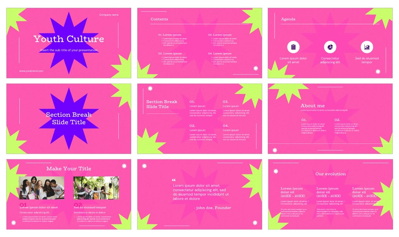 Youth Culture Google Slides Themes PowerPoint Templates