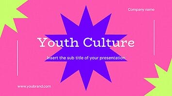 Youth Culture Presentation Template - Google Slides PowerPoint
