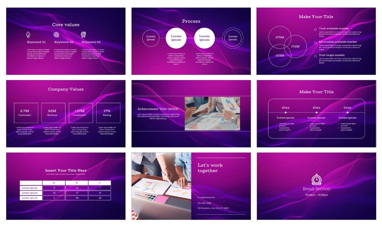 Abstract Wave Free Google Slides Themes PowerPoint Templates