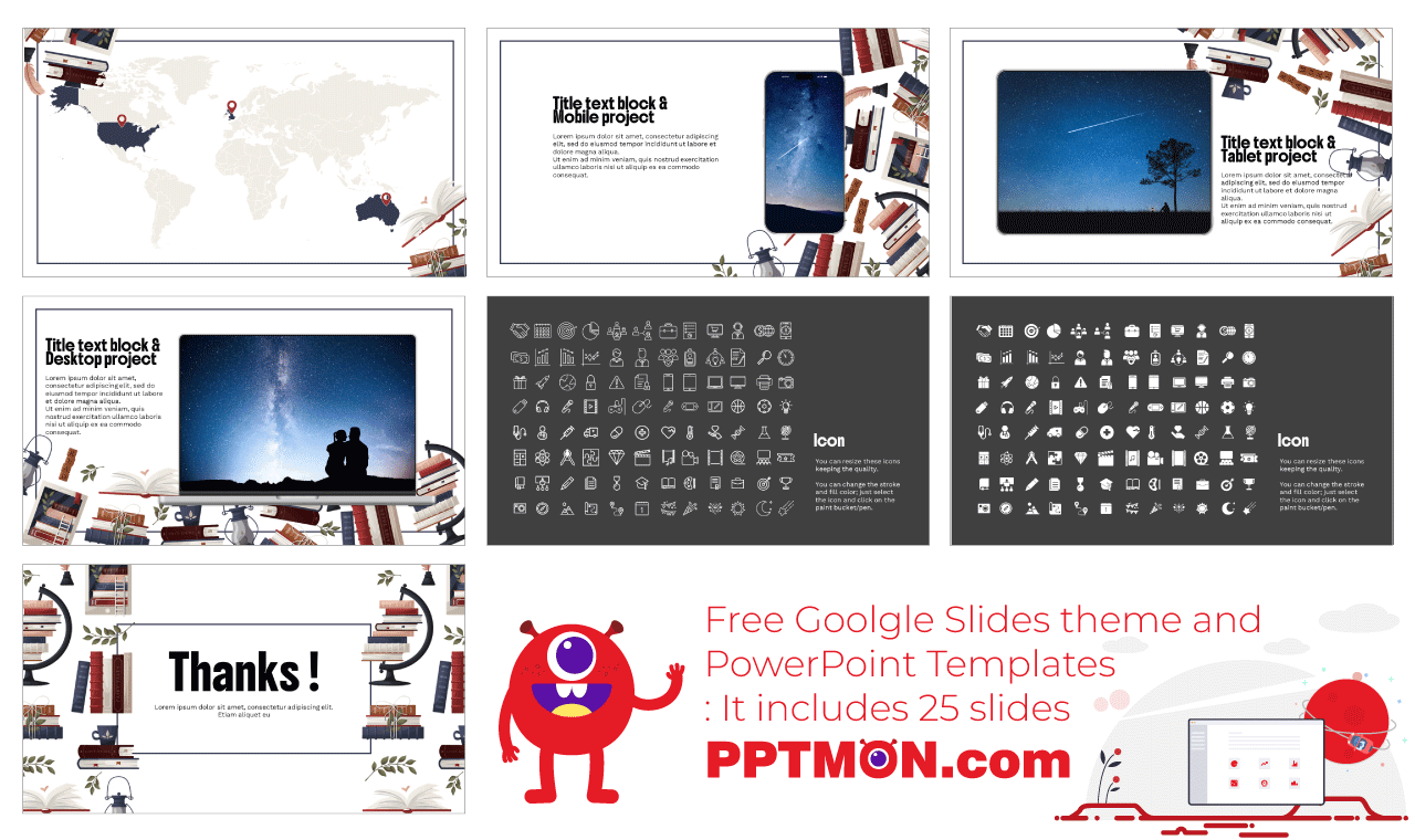 Book Free Google Slides Themes PowerPoint Templates