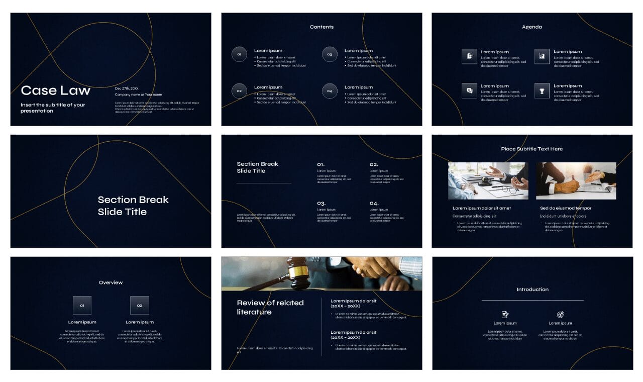 Case Law Google Slides Themes PowerPoint Templates