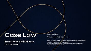 Case Law Presentation Template - Google Slides and PowerPoint