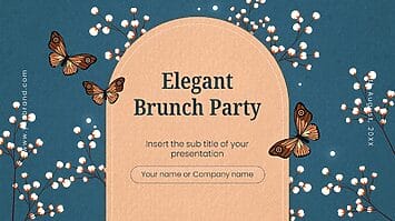 Elegant Brunch Party Google Slides Theme PowerPoint Template