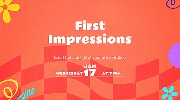 First Impressions Presemtation Templates - Google Slides and PPT