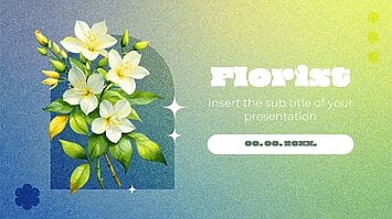 Florist Free Presentation Template - Google Slides and PowerPoint