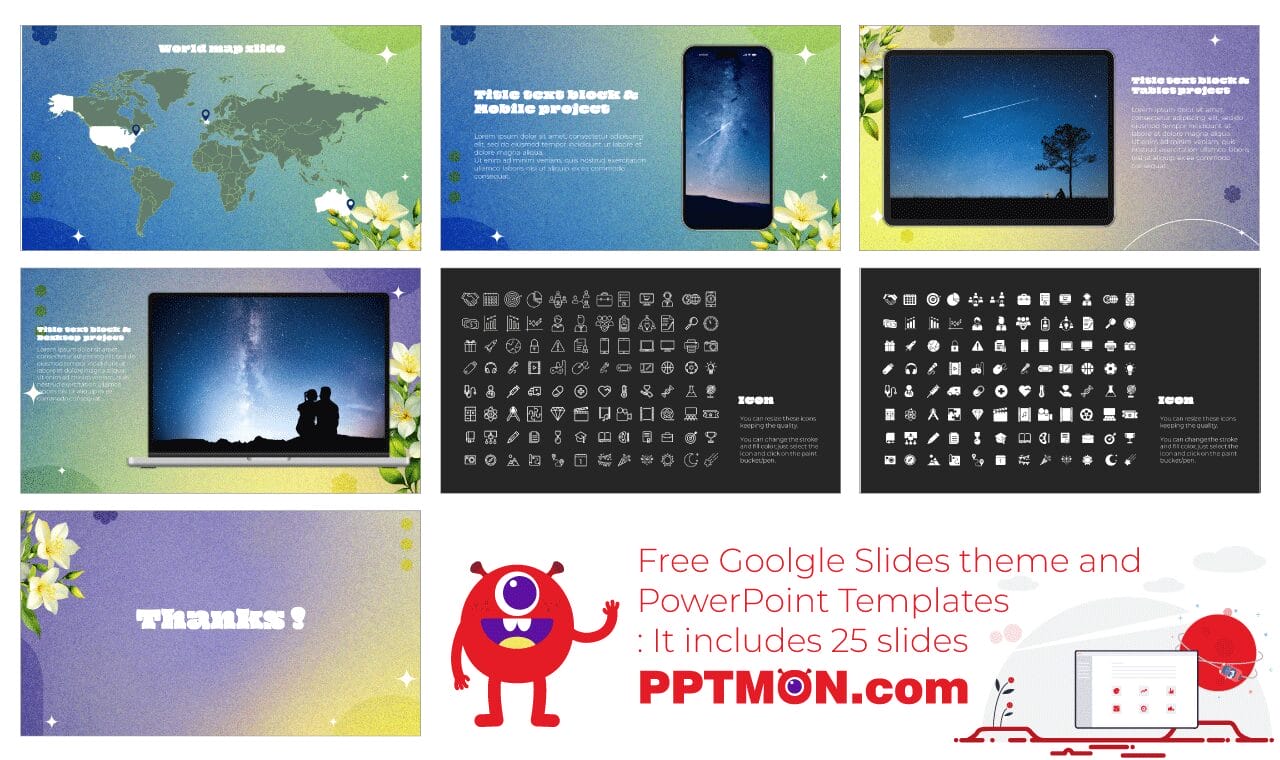 Florist Google Slides Theme PowerPoint Template