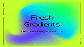 Fresh Gradients Presentation Template - Google Slides PowerPoint