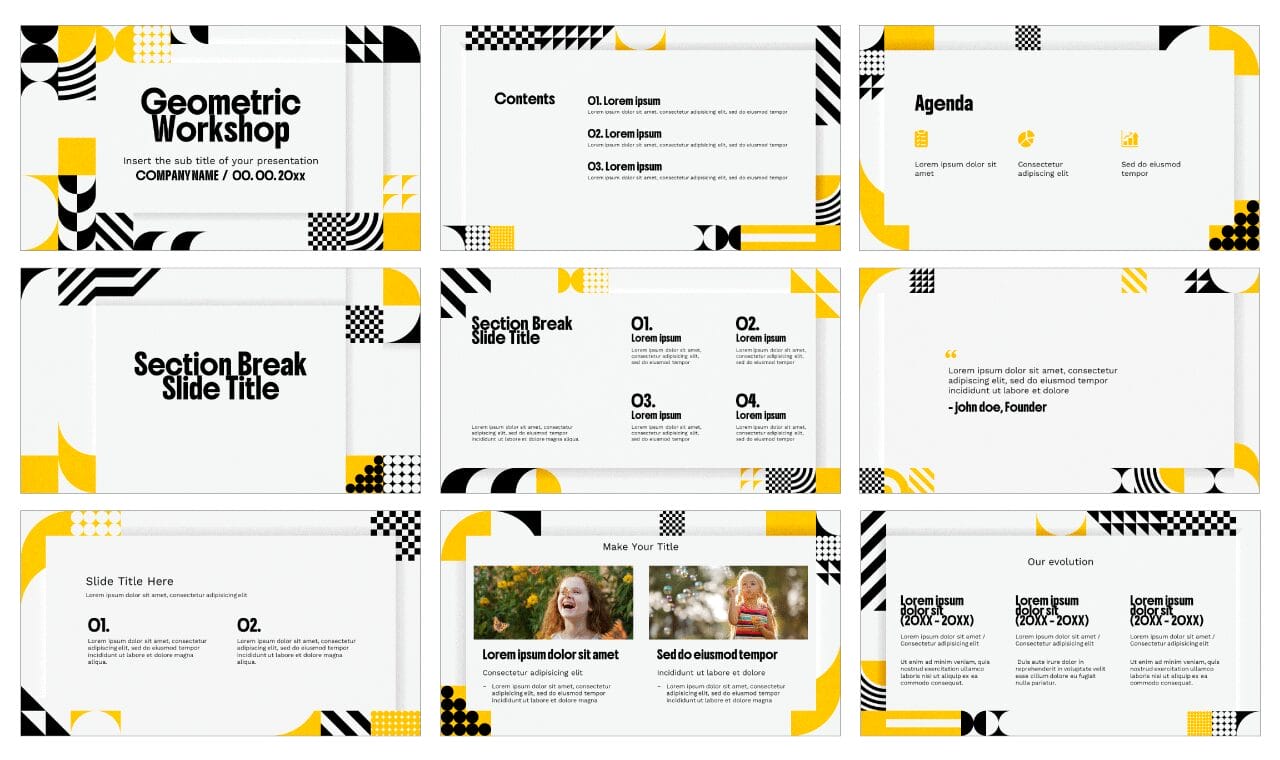 Geometry Workshop Free Google Slides Themes PowerPoint Templates