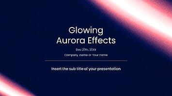 Glowing Aurora Effects Google Slides Theme PowerPoint Template