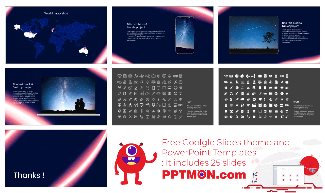 Glowing Aurora Free Google Slides Themes PowerPoint Templates