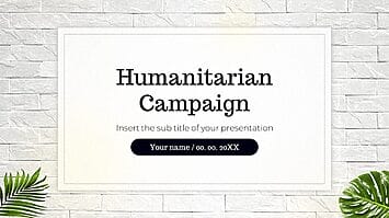 Humanitarian Campaign Free Google Slides PowerPoint Templates