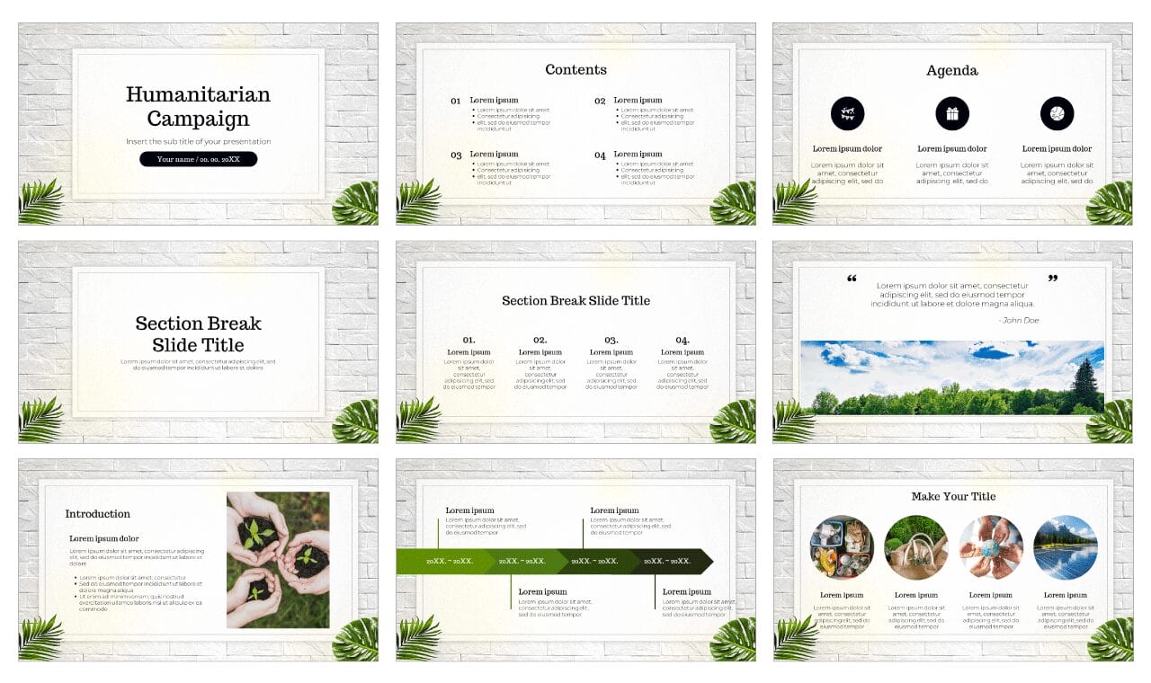 Humanitarian Campaign Google Slides Themes PowerPoint Templates