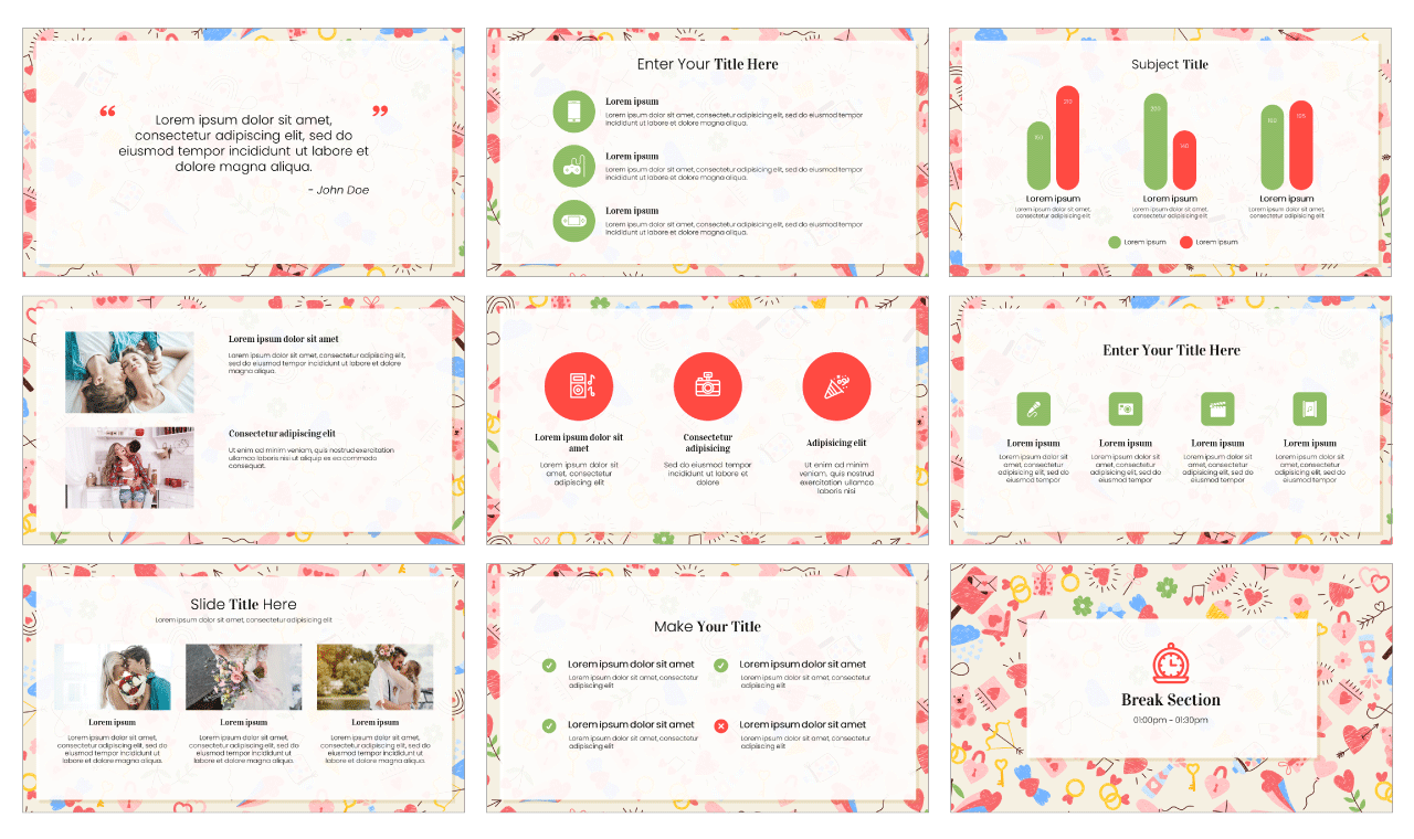 Love Sketch Free Google Slides Themes PowerPoint Templates