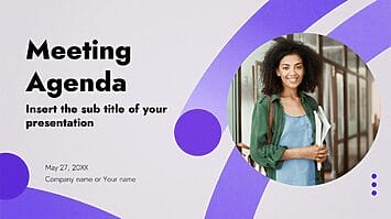 Meeting Agenda Presentation Template - Google Slides PowerPoint