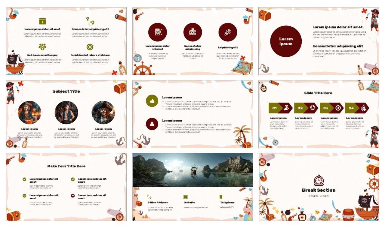 Pirate Treasure Free Google Slides Themes PowerPoint Templates