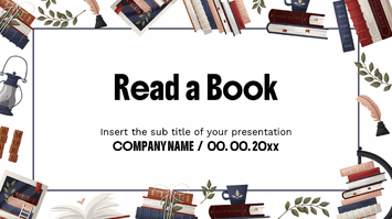 Read a Book Presentation Template - Google Slides PowerPoint