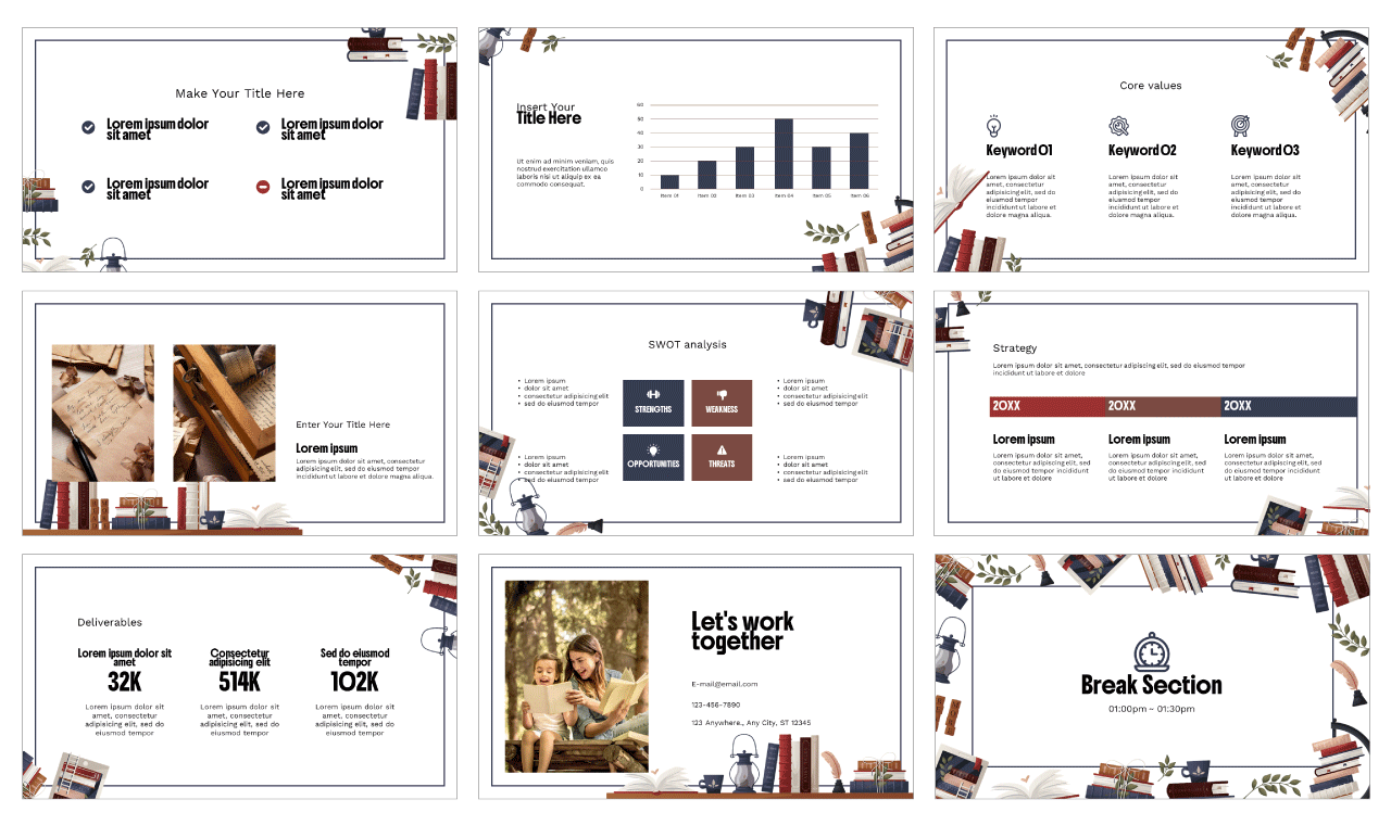 Reading Free Google Slides Themes PowerPoint Templates