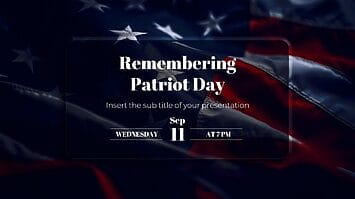 Remembering Patriot Day Google Slides PowerPoint Templates