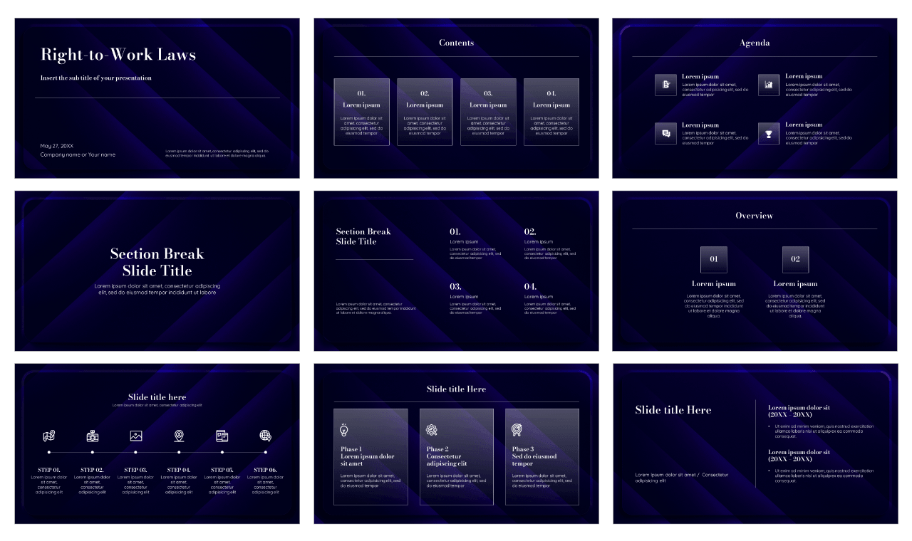 Right-to-Work Laws Google Slides Themes and PowerPoint Templates