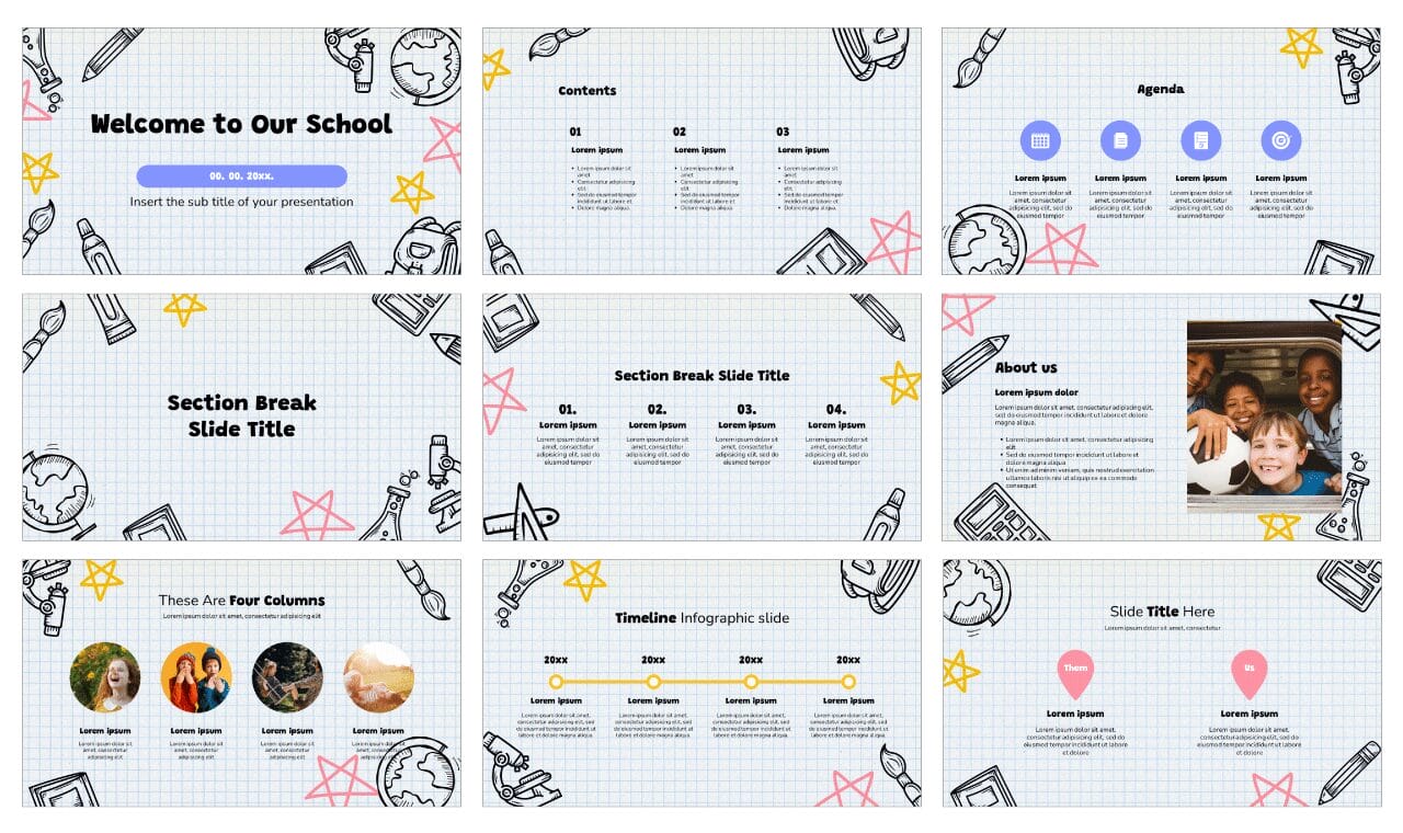 Welcome to Our School Google Slides Themes PowerPoint Templates