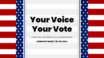 Your Voice Your Vote Google Slides Themes PowerPoint Templates