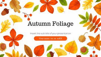Autumn Foliage Presentation Template - Google Slides PowerPoint