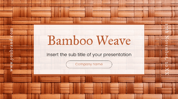 Bamboo Weave Presentation Template - Google Slides PowerPoint