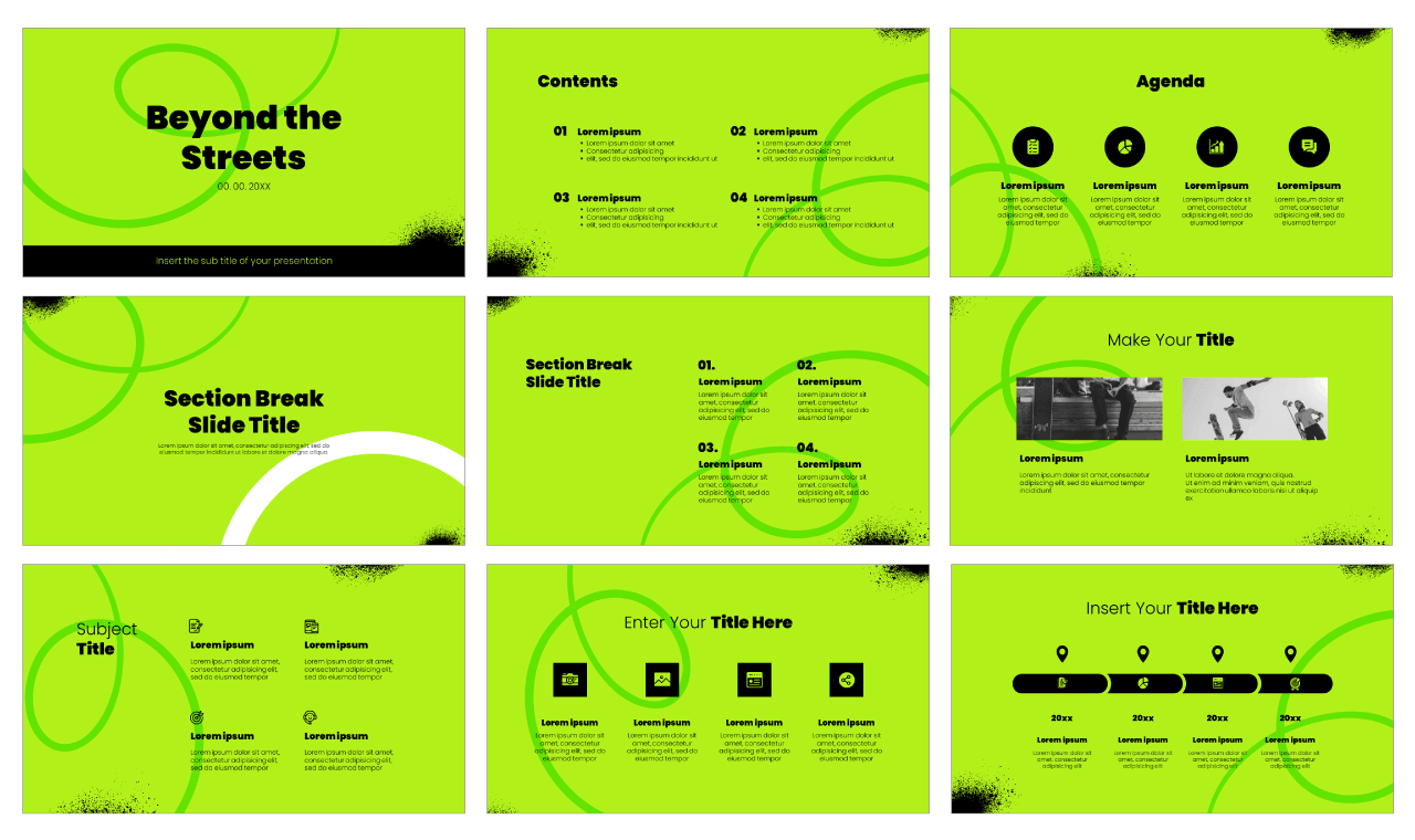 Beyond the Streets Free Google Slides Theme PowerPoint Template