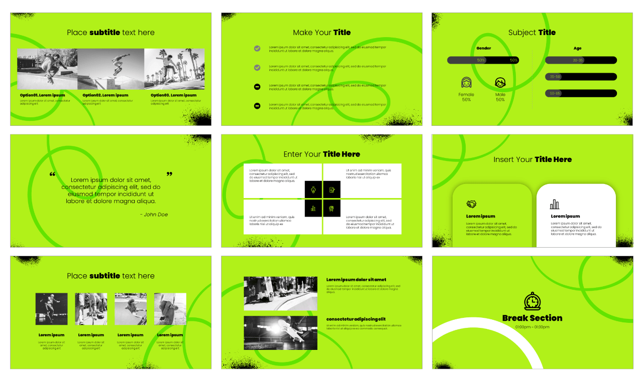 Beyond the Streets Google Slides Theme PowerPoint Template