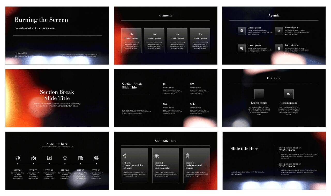 Burning Free Google Slides Themes PowerPoint Templates