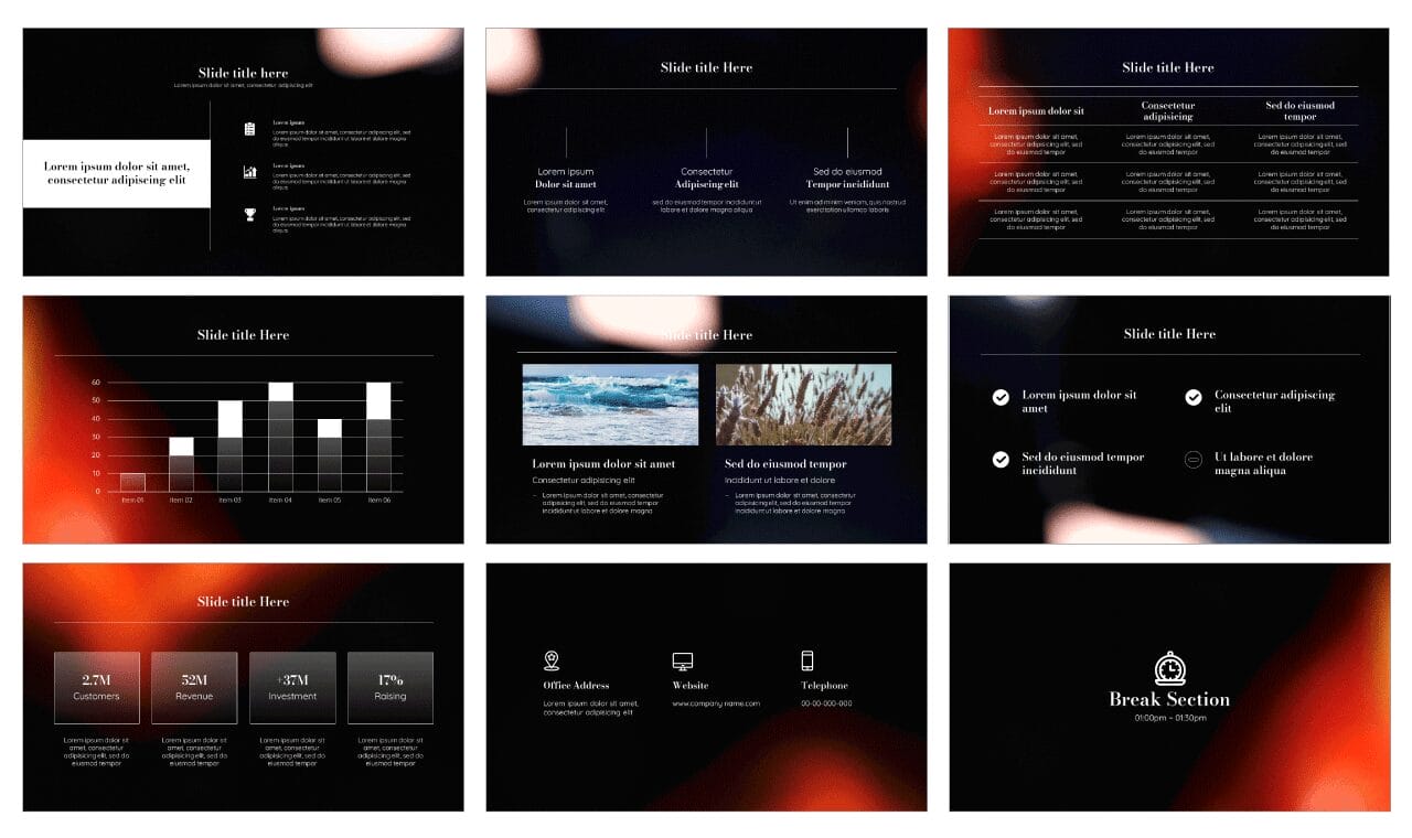 Burning the Screen Free Google Slides Theme PowerPoint Template